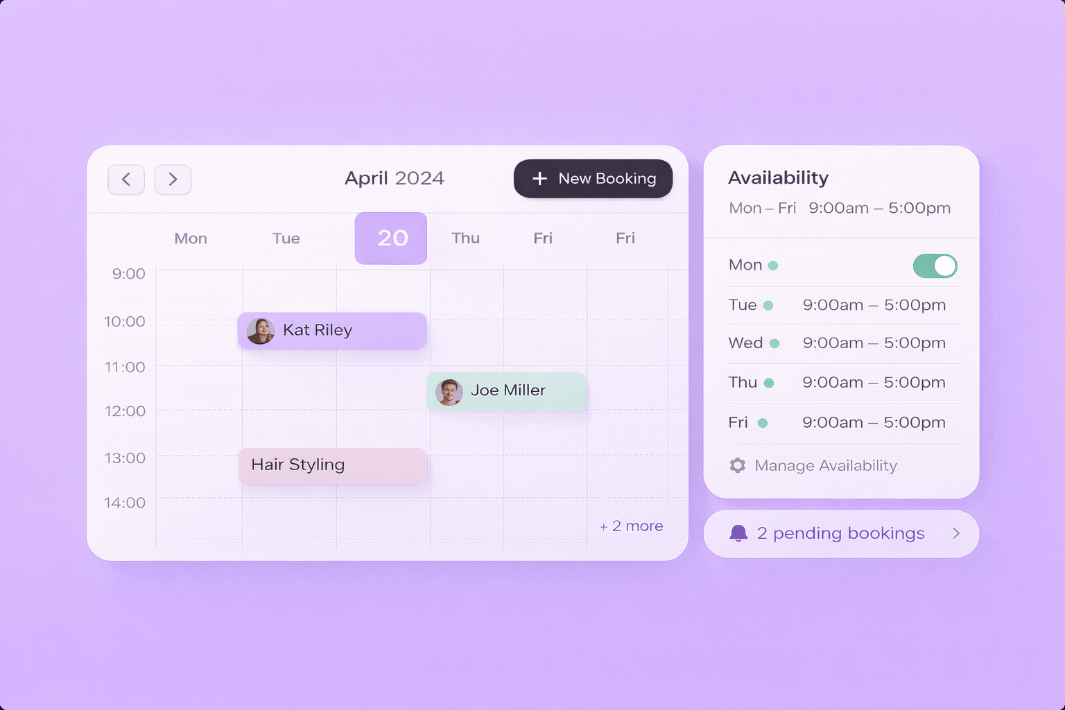 Stay in control of your schedule
